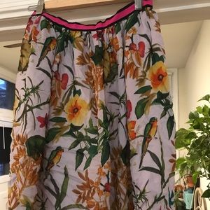 Anthropologie Floral printed skirt